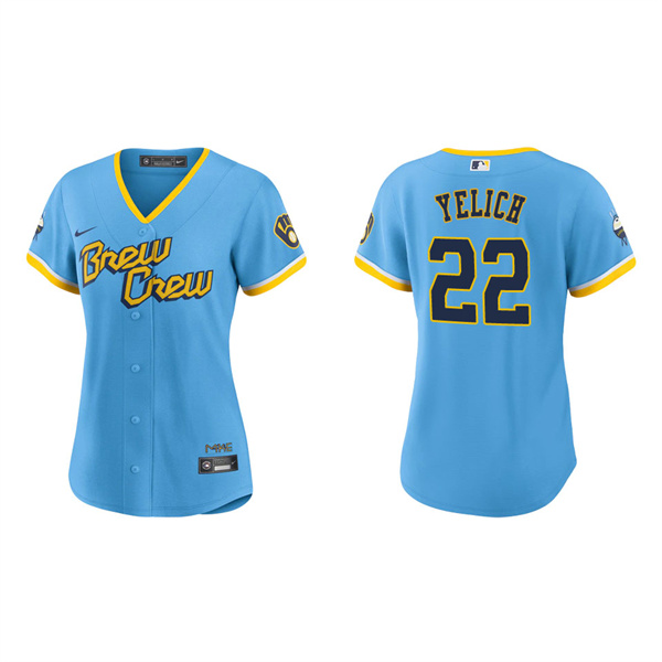 Women's Christian Yelich Brewers City Connect Replica Jersey