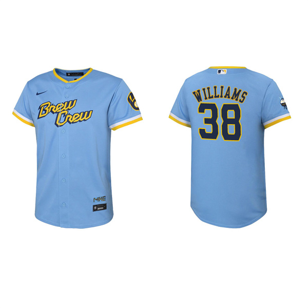 Youth Devin Williams Brewers City Connect Replica Jersey