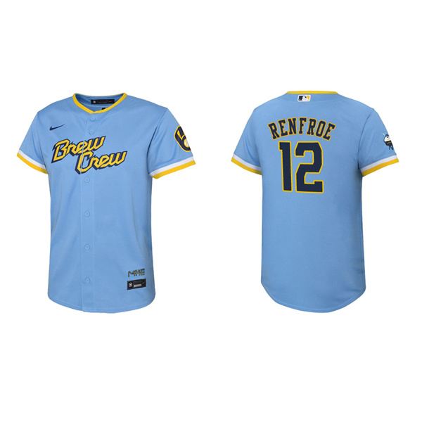 Youth Hunter Renfroe Brewers City Connect Replica Jersey