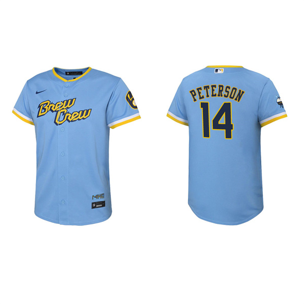 Youth Jace Peterson Brewers City Connect Replica Jersey