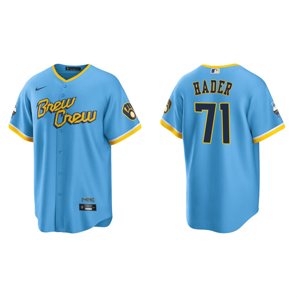 Men's Josh Hader Brewers City Connect Replica Jersey