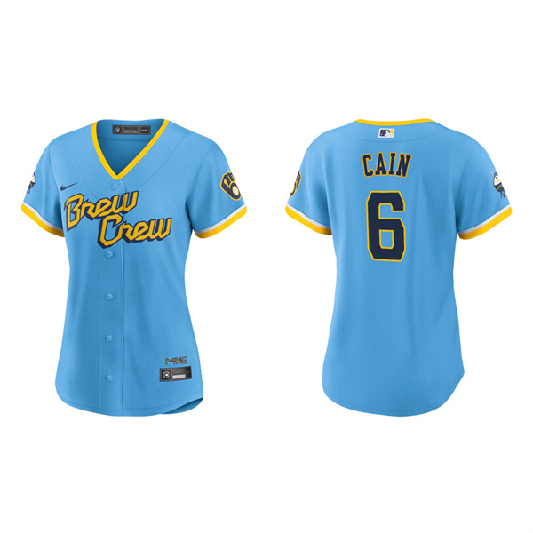 Women's Lorenzo Cain Brewers City Connect Replica Jersey