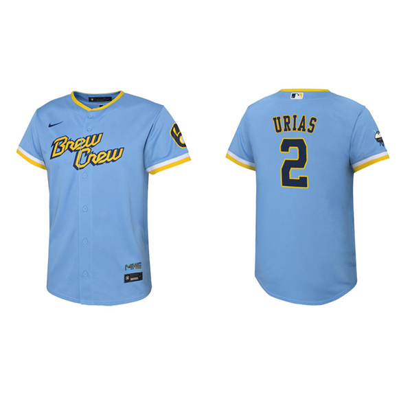 Youth Luis Urias Brewers City Connect Replica Jersey