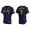 Men's Milwaukee Brewers Victor Caratini Navy Authentic Alternate Jersey
