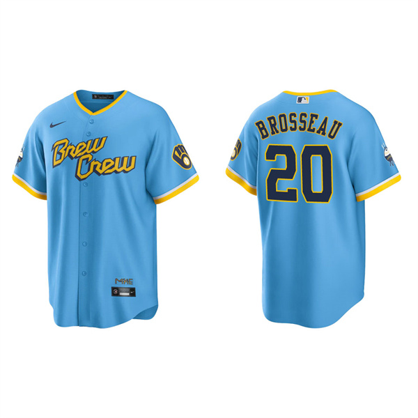 Men's Mike Brosseau Brewers City Connect Replica Jersey