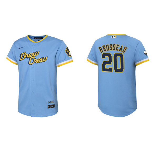 Youth Mike Brosseau Brewers City Connect Replica Jersey