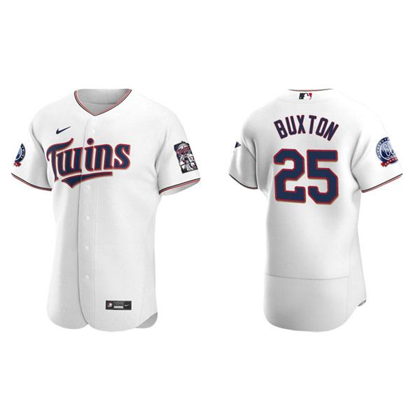Men's Minnesota Twins Byron Buxton White Authentic Home Jersey