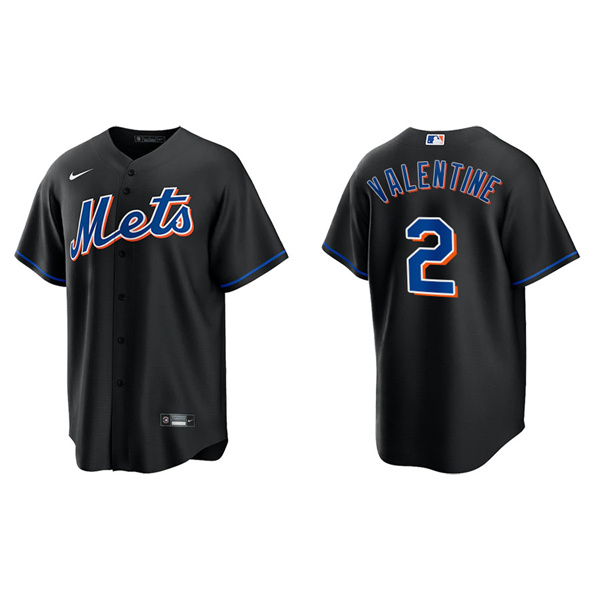 Men's Bobby Valentine New York Mets Nike Black Alternate Replica Jersey