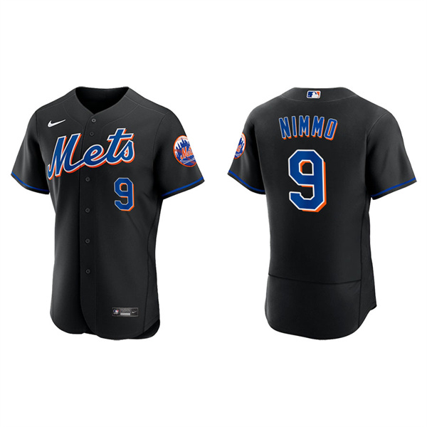 Men's Brandon Nimmo New York Mets Nike Black Alternate Authentic Jersey