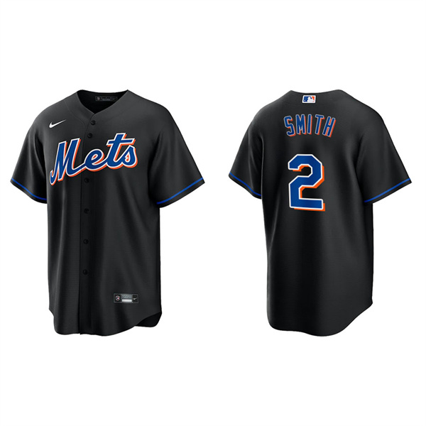 Men's Dominic Smith New York Mets Nike Black Alternate Replica Jersey