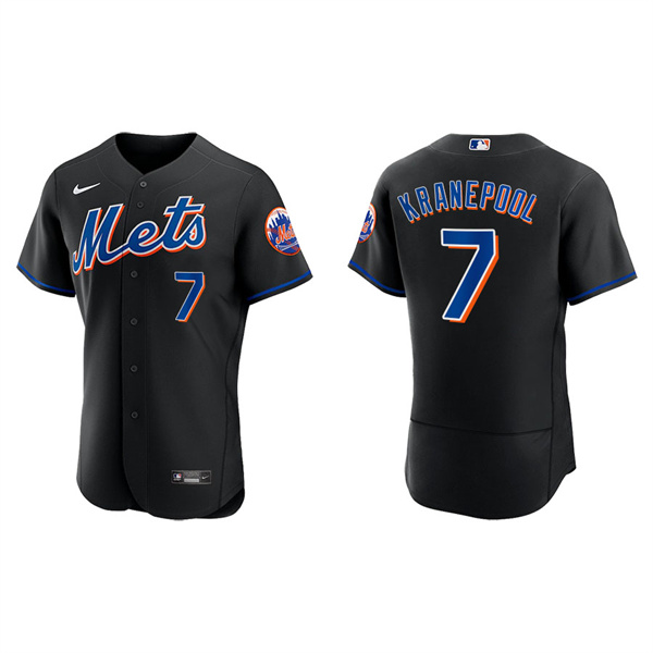 Men's Ed Kranepool New York Mets Nike Black Alternate Authentic Jersey