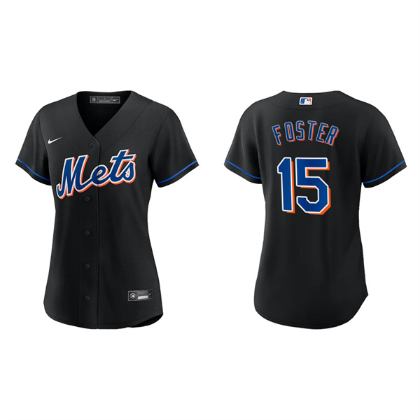 Women's George Foster New York Mets Nike Black Alternate Replica Jersey