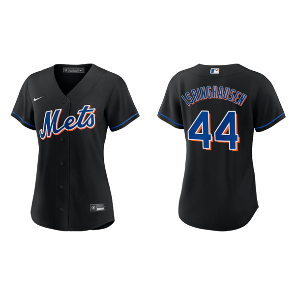 Women's Jason Isringhausen New York Mets Nike Black Alternate Replica Jersey