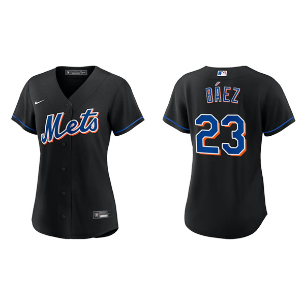 Women's Javier Baez New York Mets Nike Black Alternate Replica Jersey