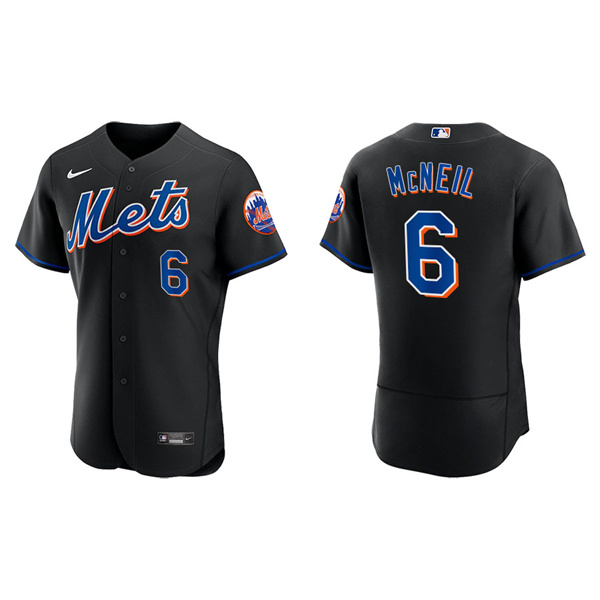 Men's Jeff McNeil New York Mets Nike Black Alternate Authentic Jersey