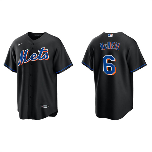 Men's Jeff McNeil New York Mets Nike Black Alternate Replica Jersey