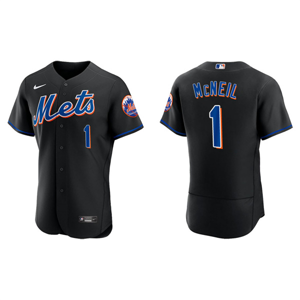 Men's Jeff McNeil New York Mets Black Authentic Alternate Jersey