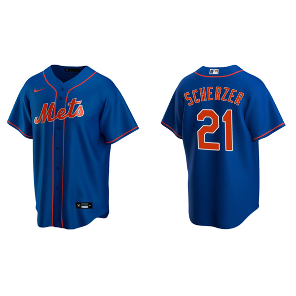 Men's Max Scherzer New York Mets Royal Replica Jersey