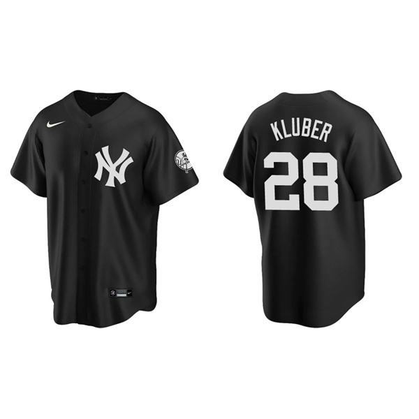Men's Corey Kluber New York Yankees Nike Black Fashion Replica Jersey