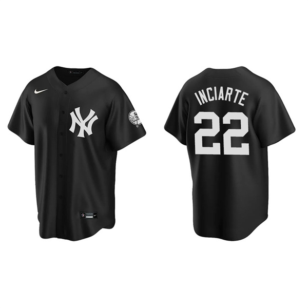 Men's New York Yankees Ender Inciarte Black Replica Fashion Jersey