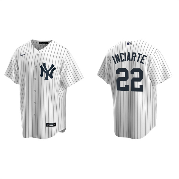 Men's New York Yankees Ender Inciarte White Replica Home Jersey