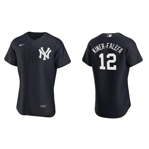 Men's New York Yankees Isiah Kiner-Falefa Navy Authentic Alternate Jersey
