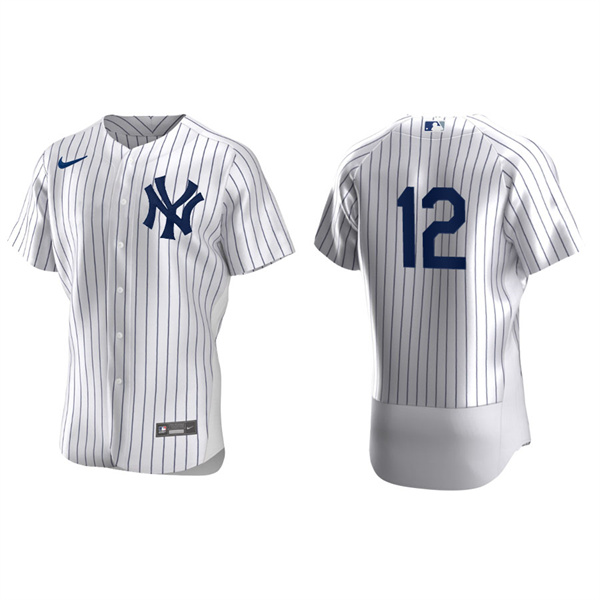 Men's New York Yankees Isiah Kiner-Falefa White Authentic Home Jersey