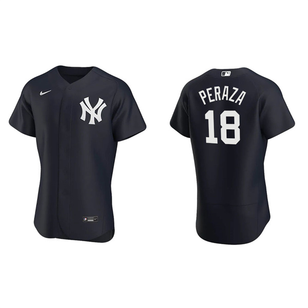 Men's New York Yankees Jose Peraza Navy Authentic Alternate Jersey