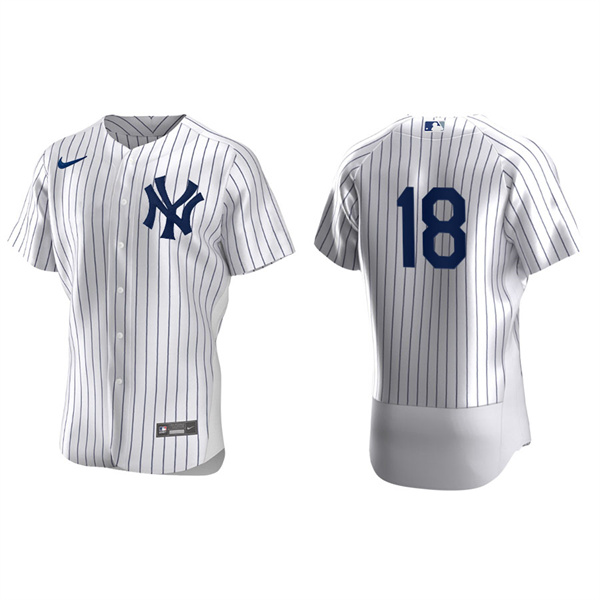 Men's New York Yankees Jose Peraza White Authentic Home Jersey