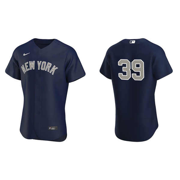 Men's New York Yankees Jose Trevino Navy Authentic Jersey