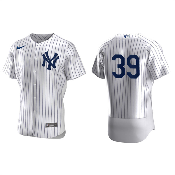 Men's New York Yankees Jose Trevino White Authentic Home Jersey