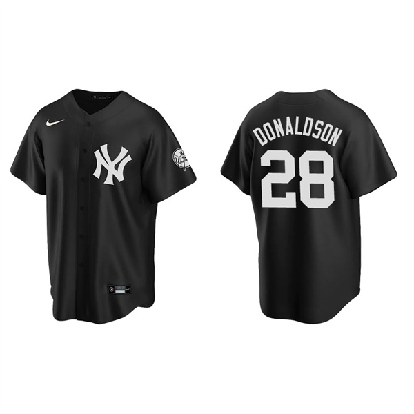 Men's New York Yankees Josh Donaldson Black Replica Fashion Jersey