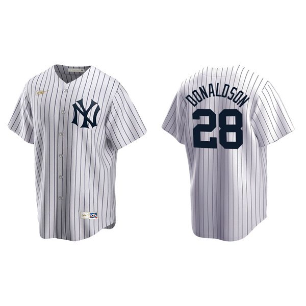 Men's New York Yankees Josh Donaldson White Cooperstown Collection Home Jersey