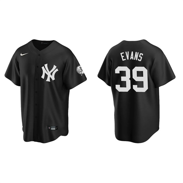 Men's New York Yankees Phillip Evans Black Replica Fashion Jersey