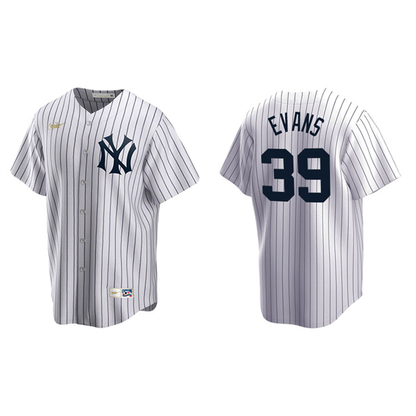 Men's New York Yankees Phillip Evans White Cooperstown Collection Home Jersey