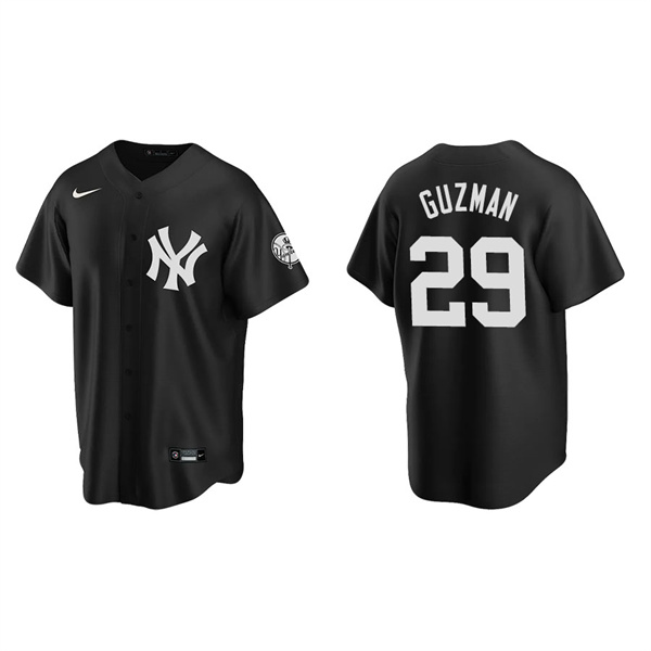 Men's New York Yankees Ronald Guzman Black Replica Fashion Jersey