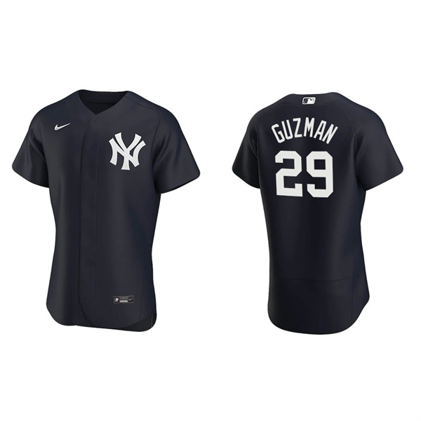 Men's New York Yankees Ronald Guzman Navy Authentic Alternate Jersey