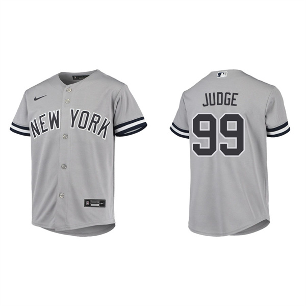 Youth New York Yankees Aaron Judge Gray Road Jersey