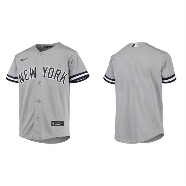 Youth New York Yankees Gray Road Jersey