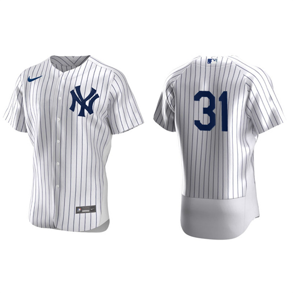 Men's New York Yankees Aaron Hicks White Authentic Home Jersey