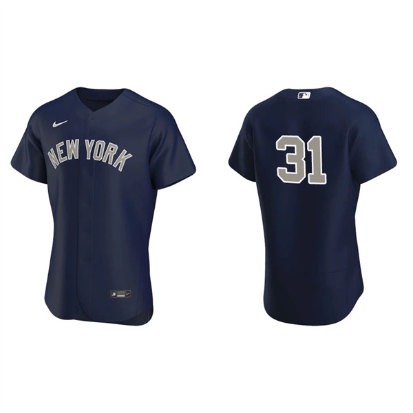 Men's New York Yankees Aaron Hicks Navy Authentic Jersey