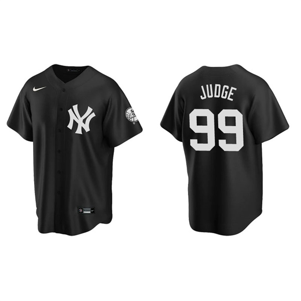 Men's New York Yankees Aaron Judge Black Replica Fashion Jersey