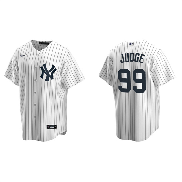 Men's New York Yankees Aaron Judge White Replica Home Jersey