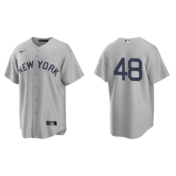Men's New York Yankees Anthony Rizzo Gray 2021 Field Of Dreams Replica Jersey