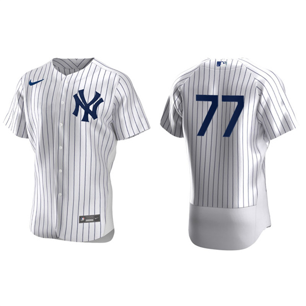 Men's New York Yankees Clint Frazier White Authentic Home Jersey