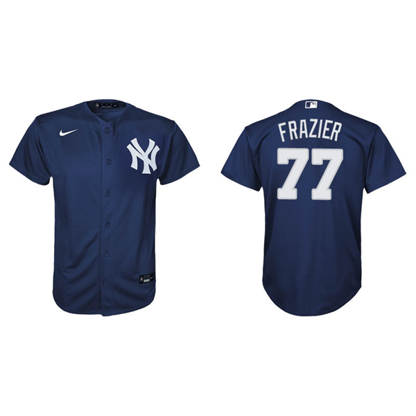 Youth New York Yankees Clint Frazier Navy Replica Alternate Jersey