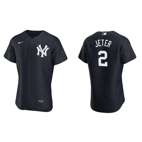 Men's New York Yankees Derek Jeter Navy Authentic Alternate Jersey