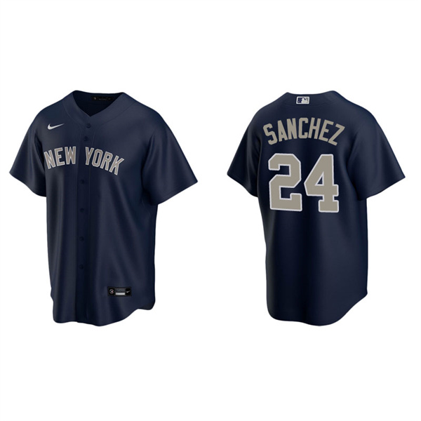 Men's New York Yankees Gary Sanchez Navy Replica Alternate Jersey