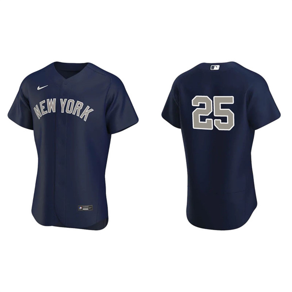Men's New York Yankees Gleyber Torres Navy Authentic Jersey