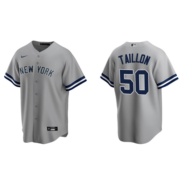 Men's New York Yankees Jameson Taillon Gray Replica Road Jersey